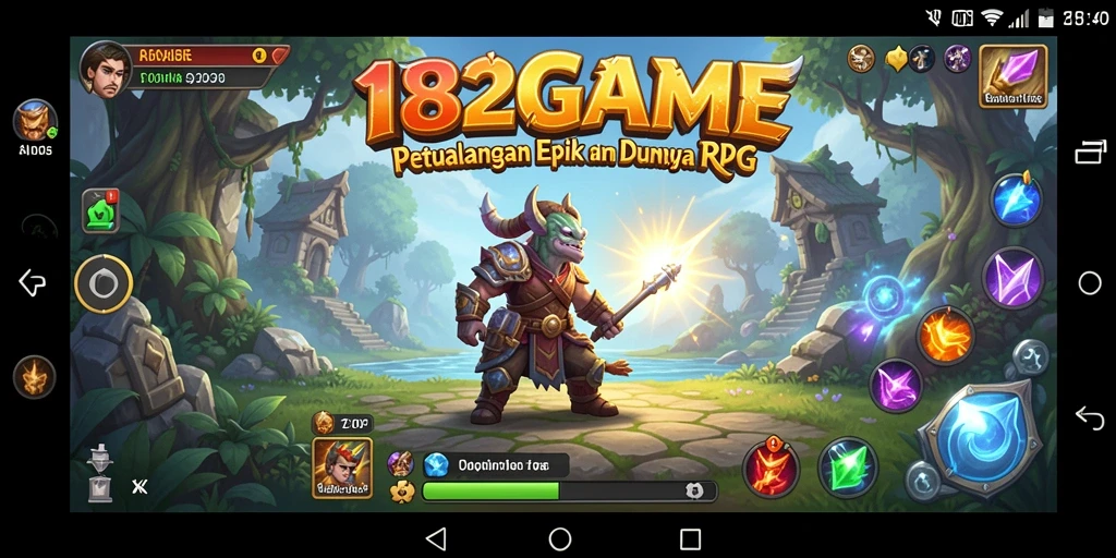 Screenshot menampilkan pertarungan seru dalam 182GAME dengan karakter yang beraksi.
