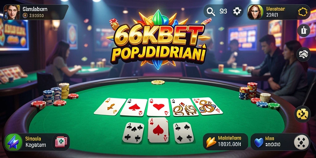 Tampilan gameplay 66KBET yang mendebarkan dan interaktif.