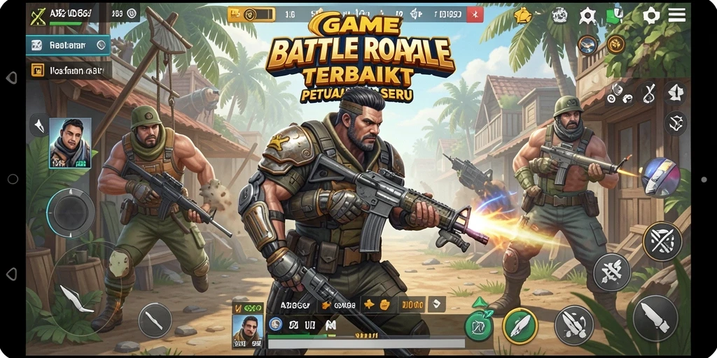 Tampilan gameplay ADG62 yang intens dan mendebarkan.