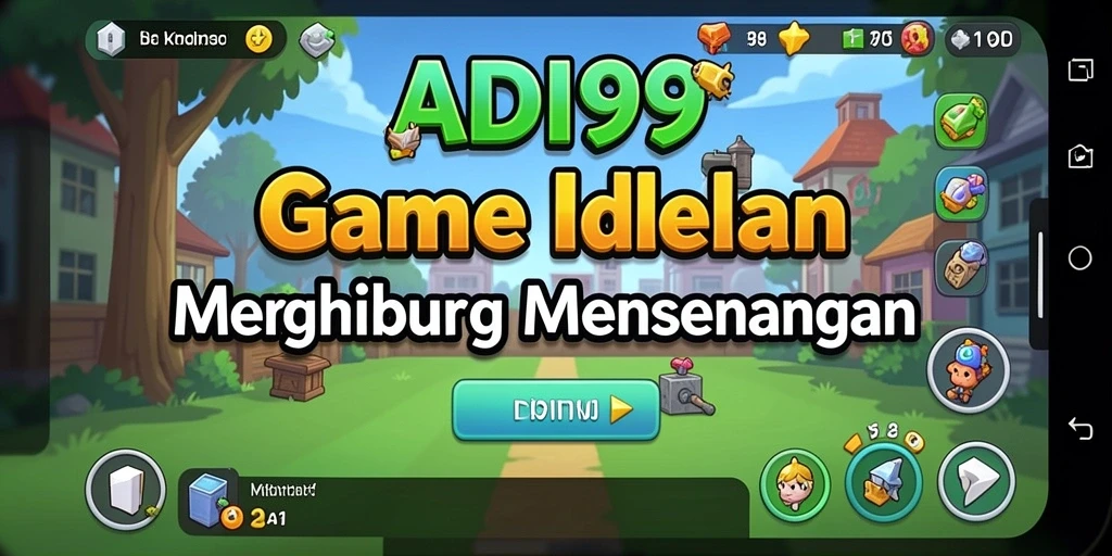 Screenshot ADI99 menampilkan gameplay Idle yang menarik dan intuitif.