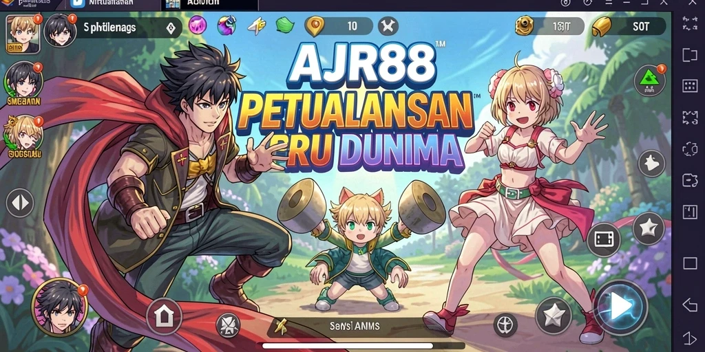 Tampilan gambar dari gameplay seru AJR88 di dunia Anime.