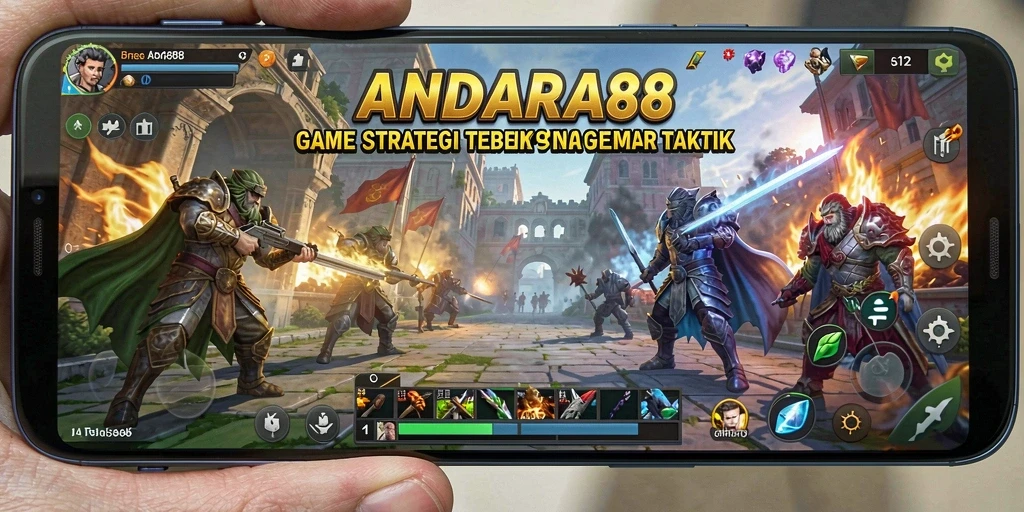 Tampilan gameplay epik ANDARA88 yang strategis dan menantang.
