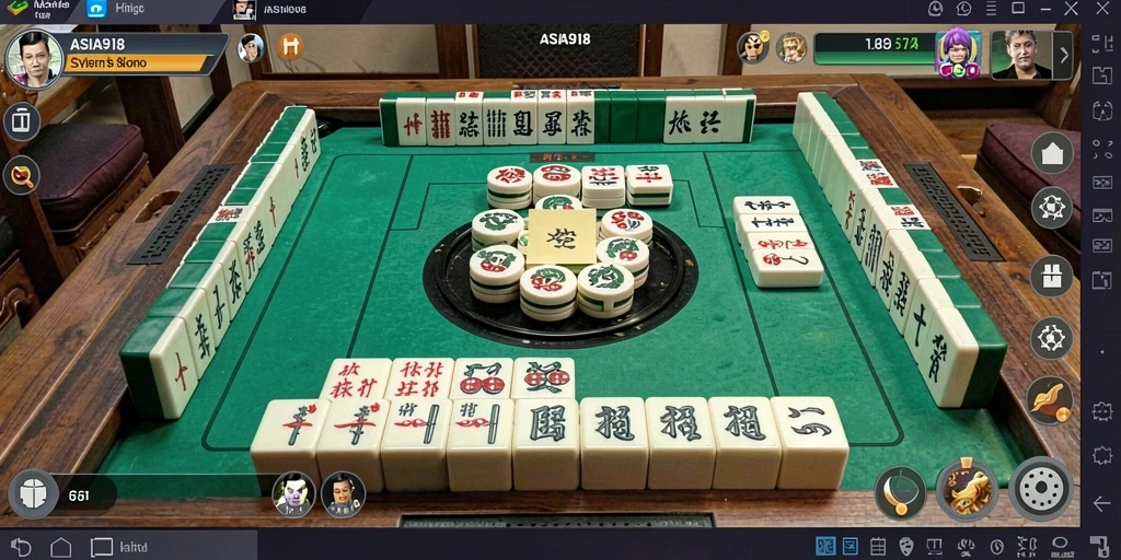 Gameplay seru ASIA918 menunjukkan keseruan permainan Mahjong.