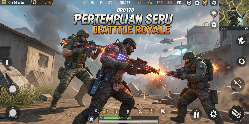 Tangkapan layar menunjukkan aksi seru dalam <strong>BRO178</strong> dengan pertempuran antar pemain.