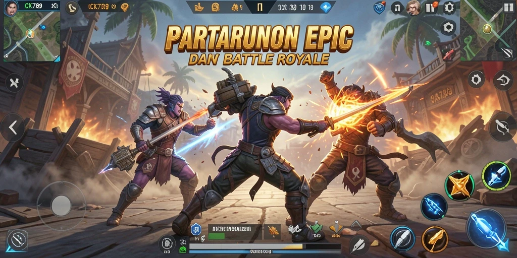 Gameplay seru CK789 yang menampilkan pertarungan antara pemain.