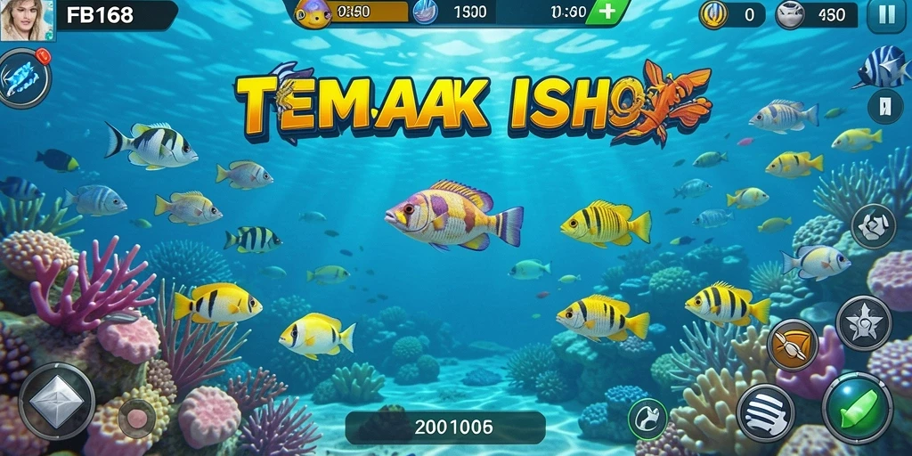 Tangkapan layar FB168 menampilkan aksi seru dari permainan Tembak Ikan.