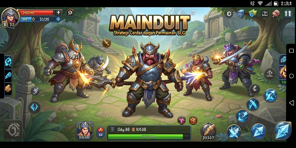 Tampilan gameplay menarik dalam MAINDUIT dengan strategi yang mendalam.