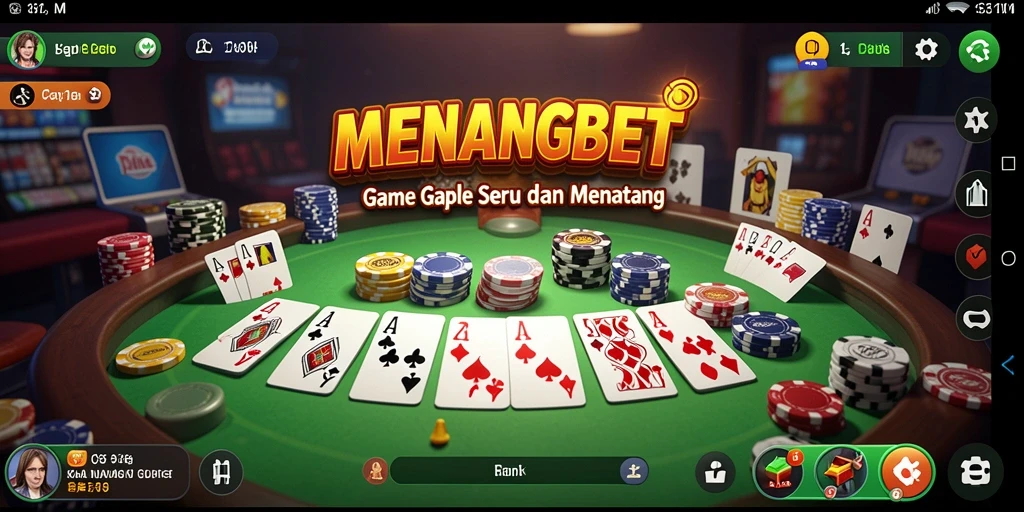 Tampilan gameplay seru Gaple di MENANGBET.