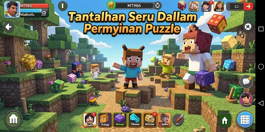 Tampilan gameplay menarik dari MT966 dengan berbagai teka-teki menantang.