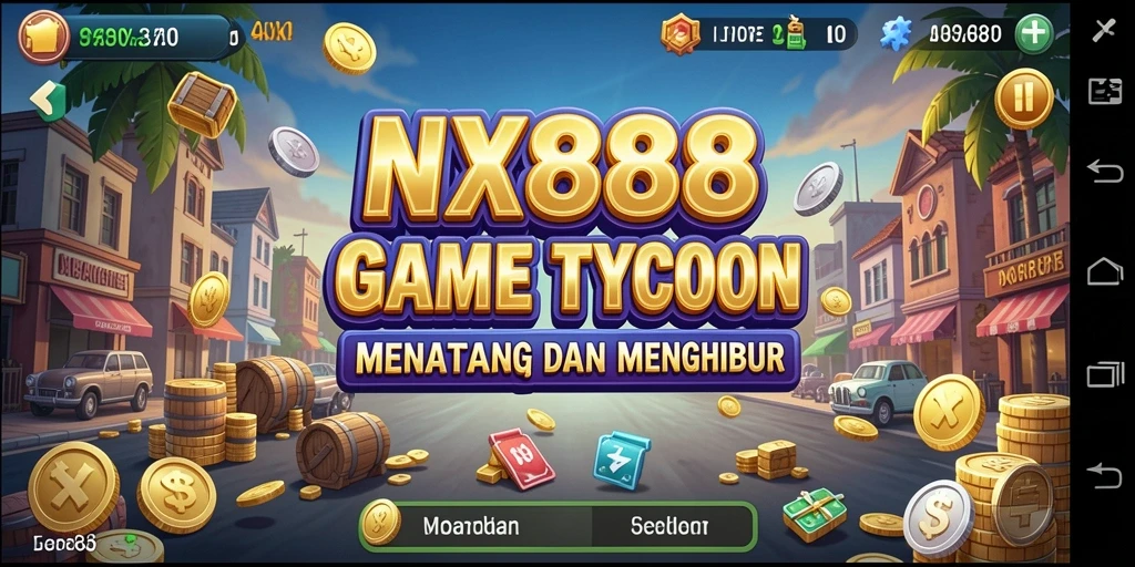 Tampilan gameplay NX888 yang menantang dan strategis.
