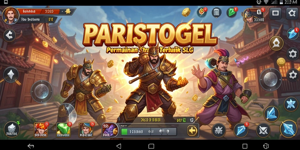 Tangkapan layar utama PARISTOGEL menampilkan aksi strategi yang mendebarkan.