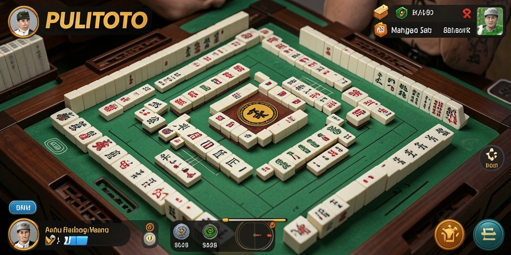 Tampilan gameplay PULITOTO yang seru dan menantang di Mahjong.