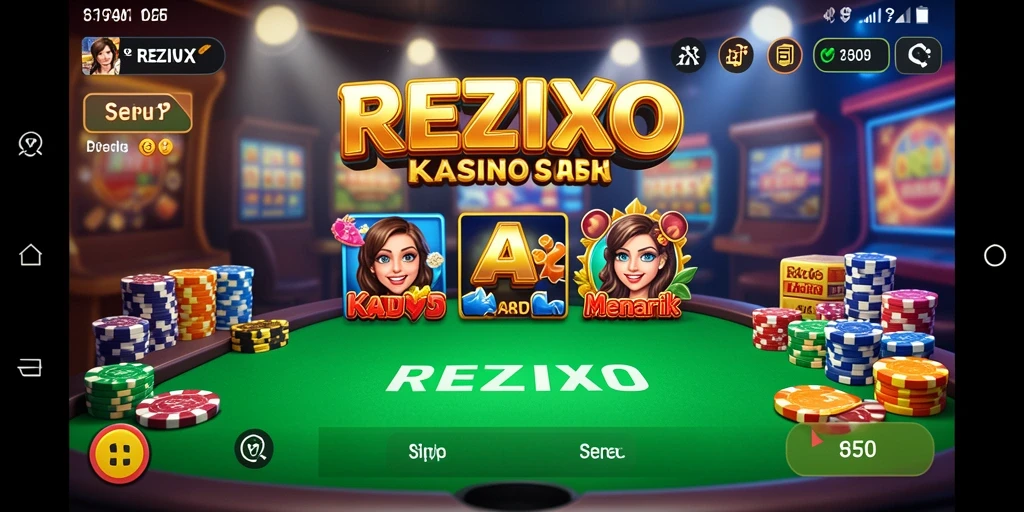 Gambar tampilan permainan REZIXO yang menarik dan menegangkan.