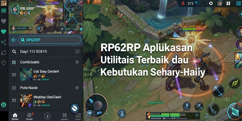 Screenshot utama RP62RP menampilkan fitur aplikasi Utility yang interaktif.
