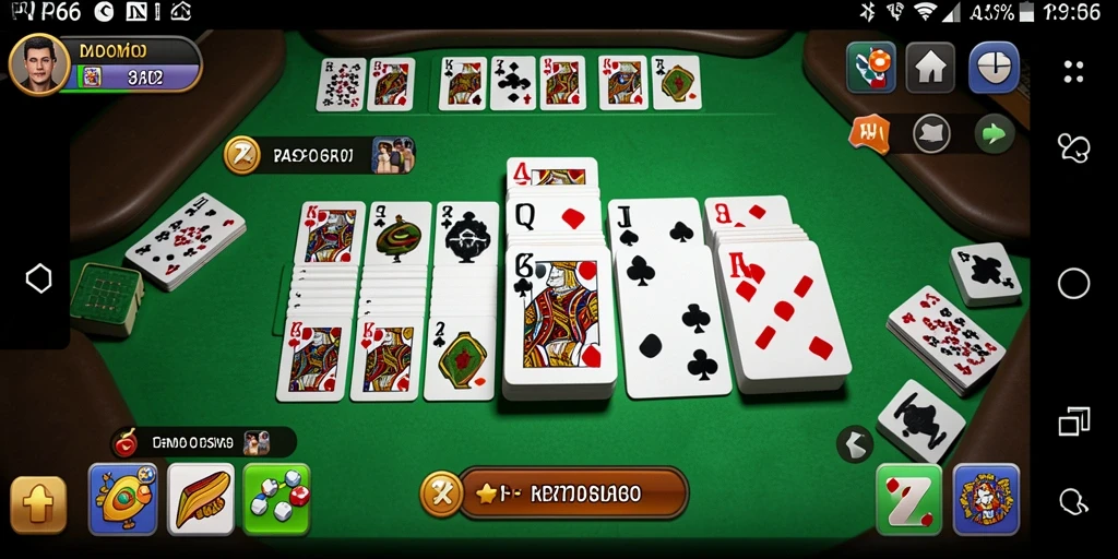 Tampilan gameplay domino yang menarik dan interaktif.