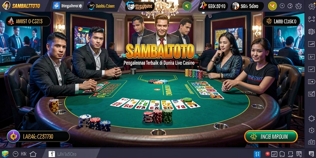 Gameplay SAMBALTOTO yang seru di Live Casino dengan dealer yang profesional.