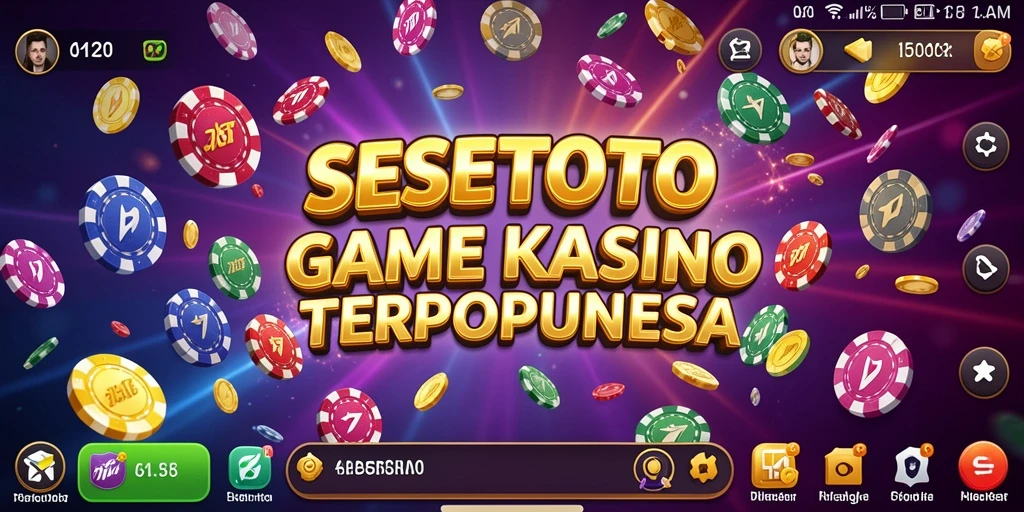Screenshot gameplay SESETOTO menampilkan suasana Kasino yang autentik dan interaktif.