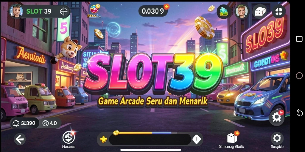 Tangkapan layar utama SLOT39 menampilkan aksi gameplay yang seru dan interaktif.