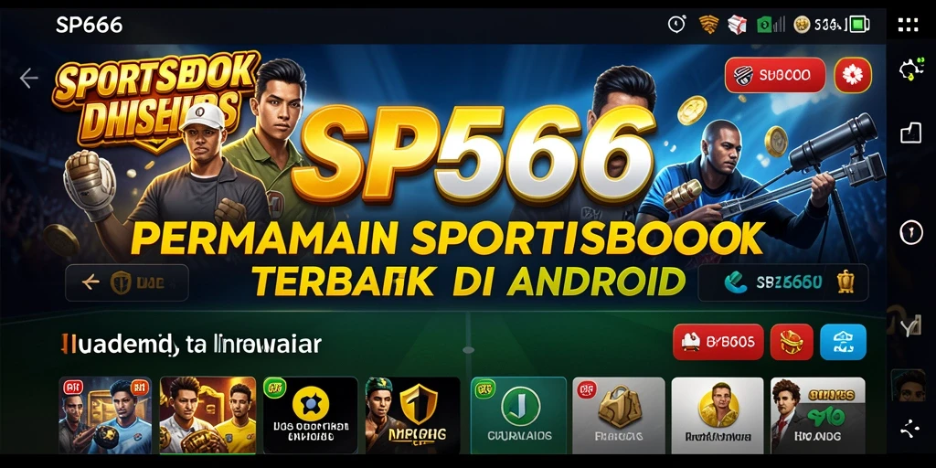 Menampilkan aktivitas taruhan langsung dalam aplikasi SP666.
