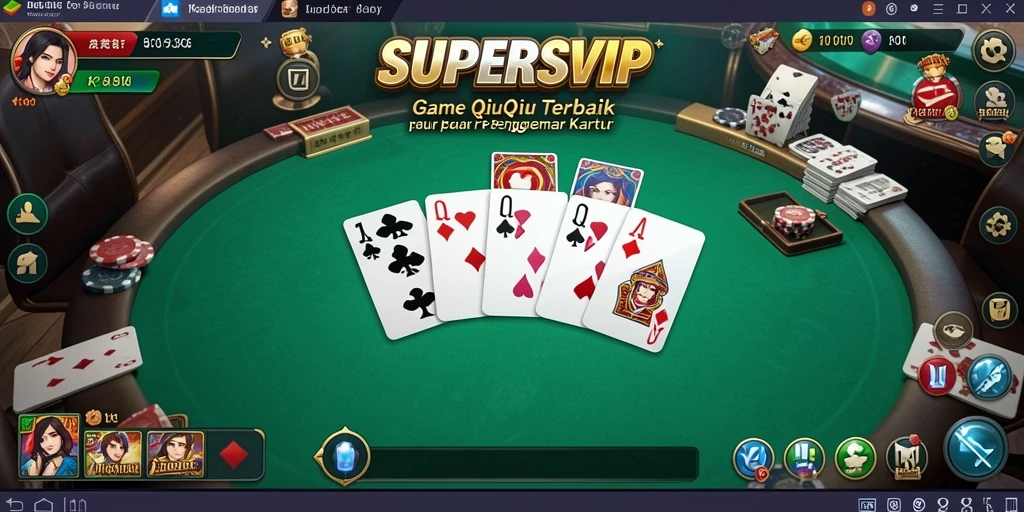 Gameplay seru QiuQiu di SUPERSVIP dengan grafis menawan.
