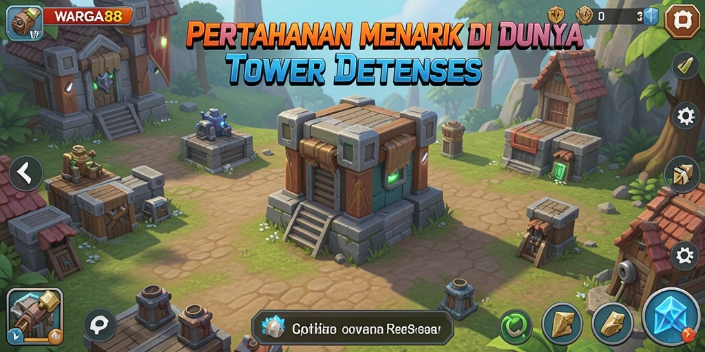 Tangkapan layar gameplay <strong>WARGA88</strong> yang menunjukkan pertahanan strategis yang aktif.