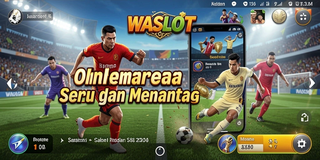 Tampilan gameplay WASLOT yang seru dengan aksi olahraga.