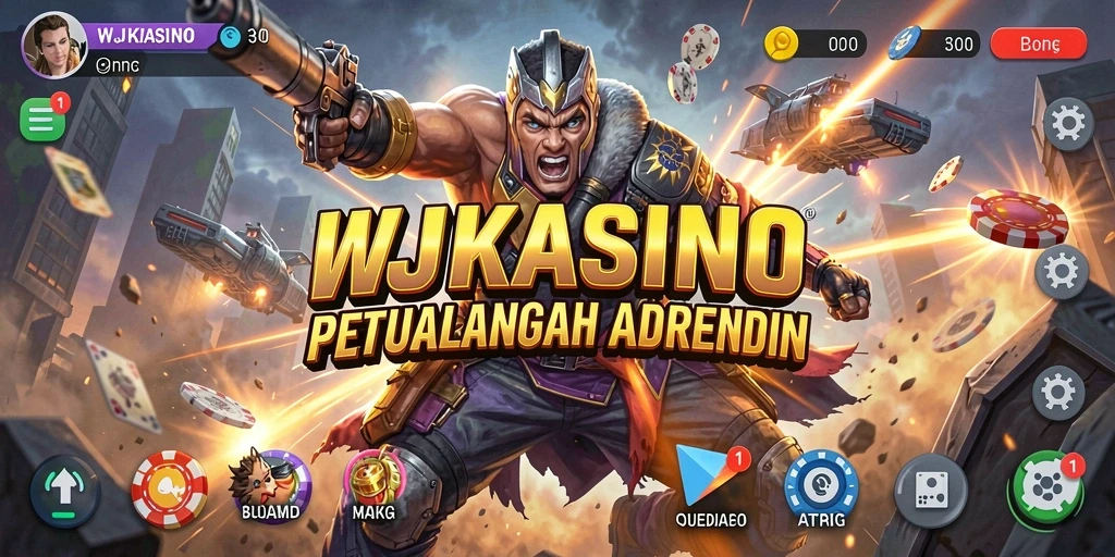 Screenshot utama WJKASINO menampilkan aksi seru dan gameplay menegangkan.